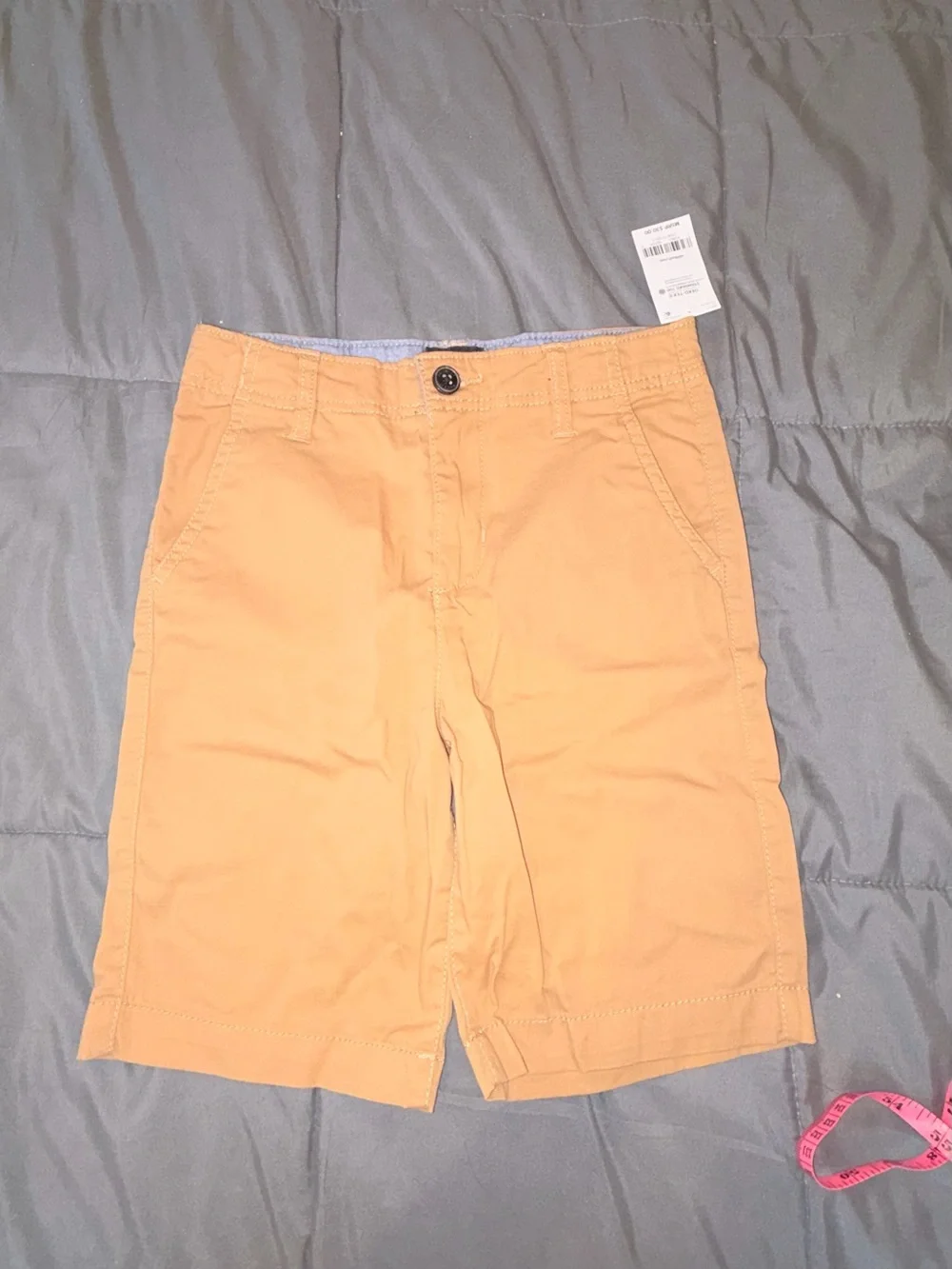 OshKosh B’gosh Boys Size 8 Tan Stretch Chino Shorts NWT
